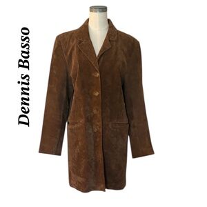 GORGEOUS Dennis Basso Suede coat Size M